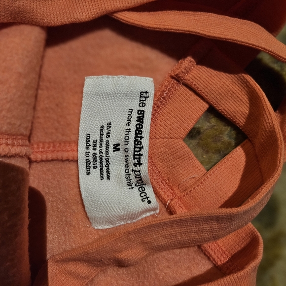THE SWEATSHIRT PROJECT CORAL CROSS BACK SWEATSHIRT LIKE NEW - Picture 5 of 5